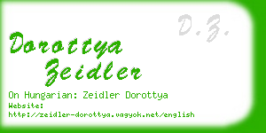 dorottya zeidler business card